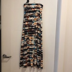 Cynthia Rowley Multicolored Maxi Skirt Sz XS